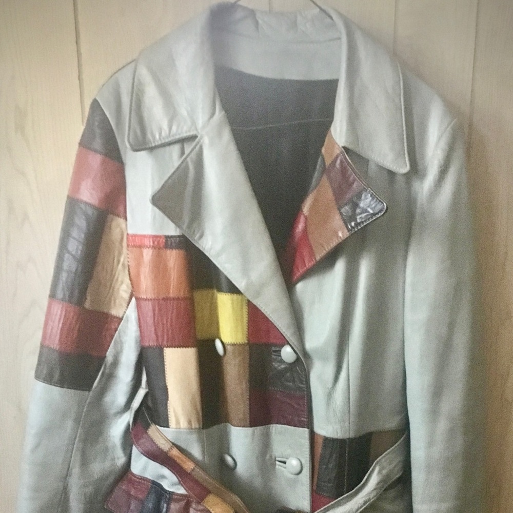 Leather coat